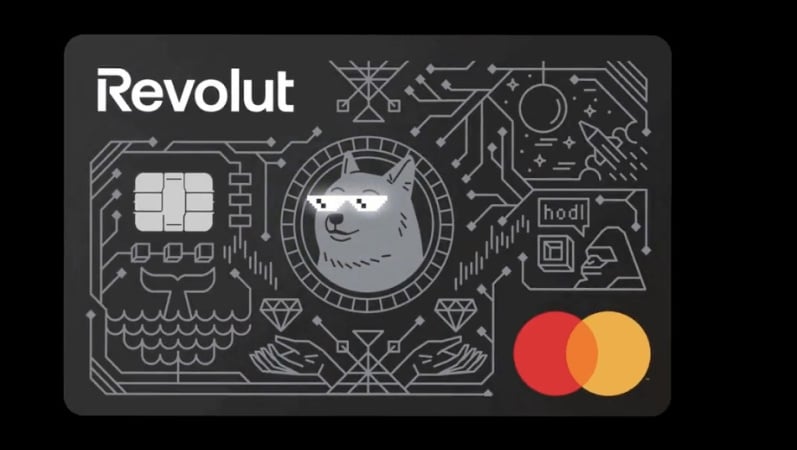 Revolut представив фізичну криптокартку з підтримкою Dogecoin